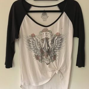 Rocker volcom 3/4 sleeve t-shirt